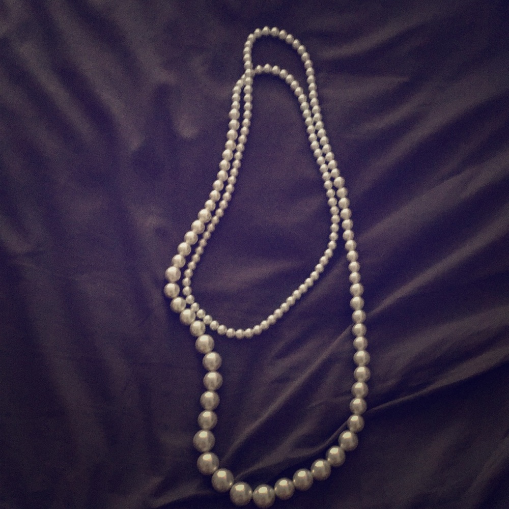 Faux Pearl Necklace.